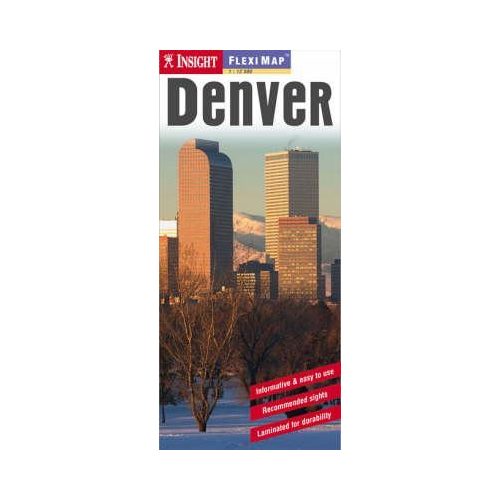 Denver laminált térkép - Insight