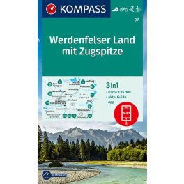   Werdenfelser Land, Zugspitze turistatérkép (WK 07) - Kompass