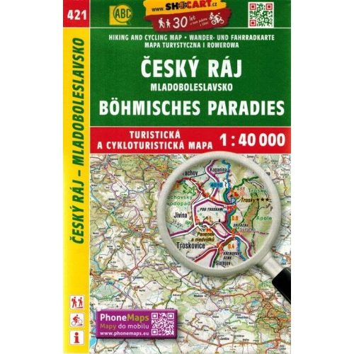 Czech Paradise & Mladá Boleslav region, hiking map (421) - SHOCart
