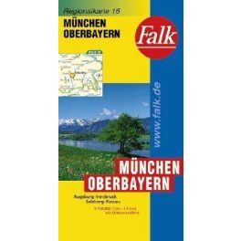 München, Oberbayern autótérkép - Falk 