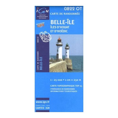 Belle-Ile / Iles d'Houat et d'Hoëdic - IGN 0822OT