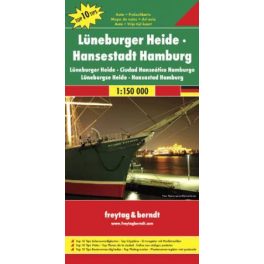   Lüneburger Heide & Hamburg, travel map - Freytag-Berndt Top 10 Tips