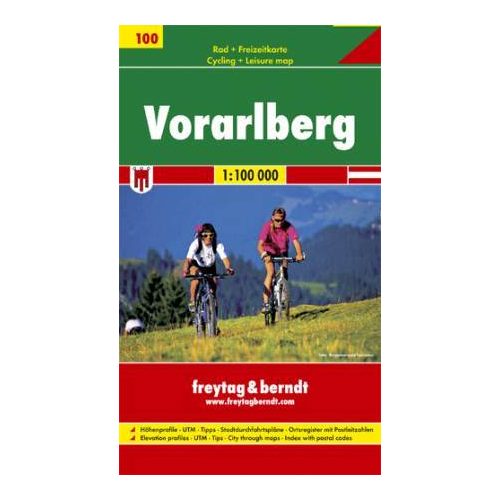 Vorarlberg kerékpártérkép - Freytag-Berndt
