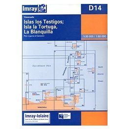   Islas los Testigos, Isla La Tortuga, La Blanquilla Chart D14 - Imray