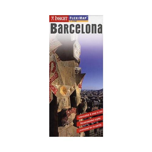 Barcelona laminált térkép - Insight