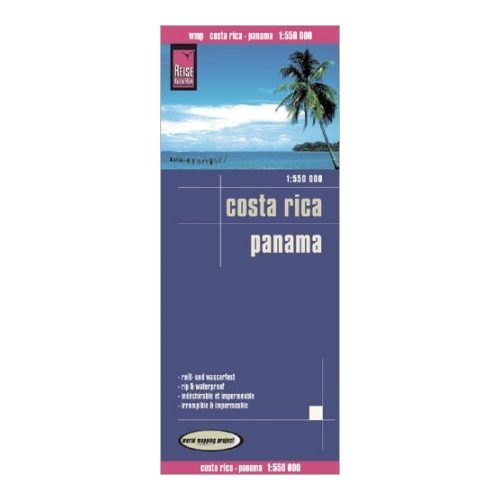 Costa Rica, Panama térkép - Reise Know-How