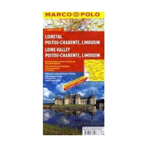 Loire-völgy, Poitou-Charente, Limousin térkép - Marco Polo