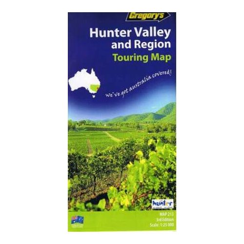 Hunter Valley and Region térkép - Gregory's 