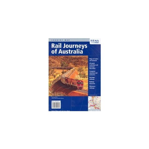 Ausztrália vasútvonalai térkép - Hema