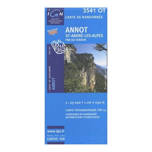 Annot / Saint-André-les-Alpes - IGN 3541OT