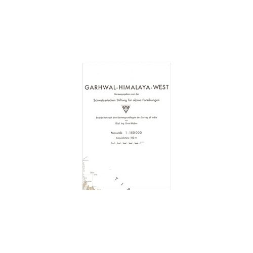 Garhwal Himalaya West térkép - SSAF