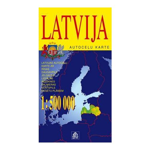 Lettország térkép - Jana Seta