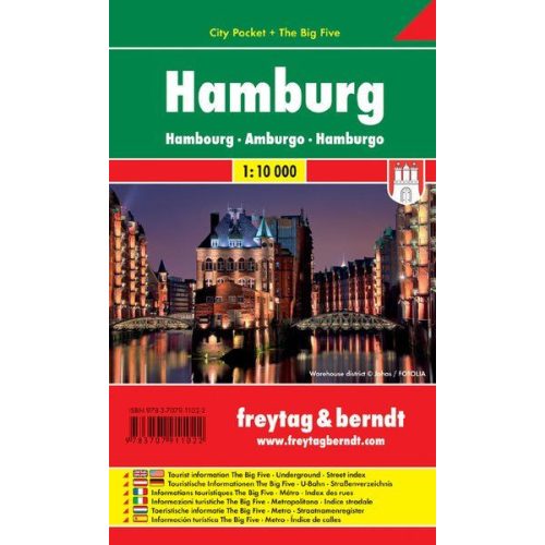Hamburg zsebtérkép - Freytag-Berndt