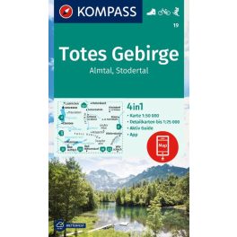 Totes Gebirge turistatérkép (WK 19) - Kompass