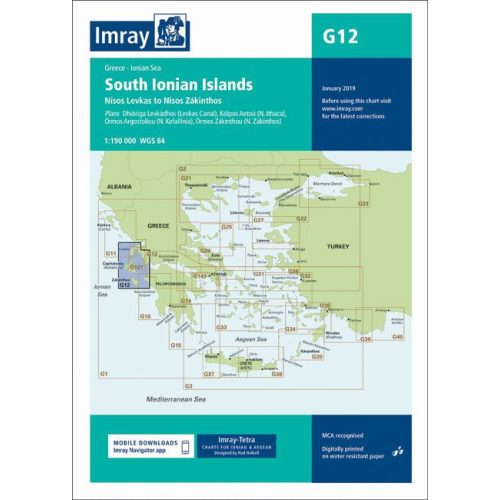 Nísos Levkas to Nísos Zákinthos G12 - Imray