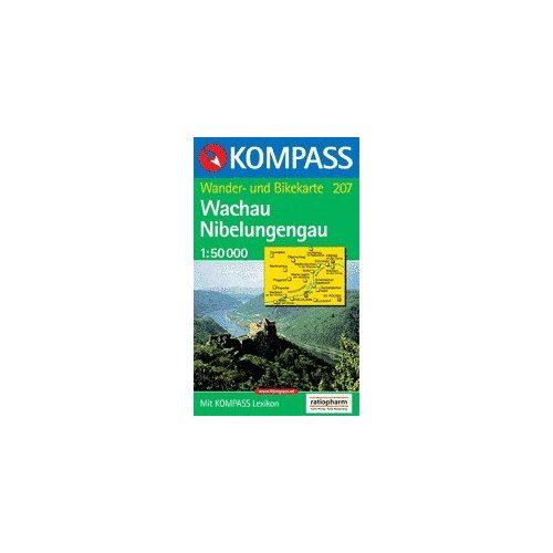Wachau & Kamptal, hiking map (WK 207) - Kompass