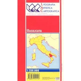 Basilicata autótérkép - LAC