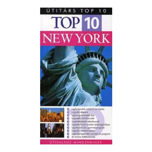 New York, guidebook in Hungarian - Útitárs Top 10