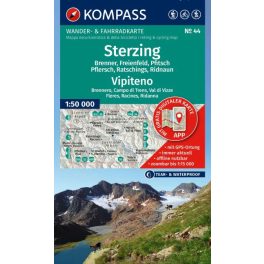 Vipiteno turistatérkép (WK 44) - Kompass