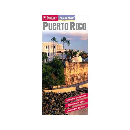 Puerto Rico laminált térkép - Insight