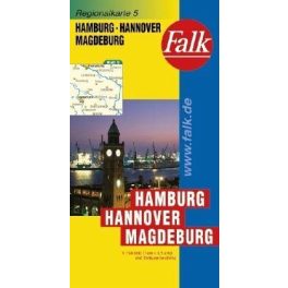 Hamburg, Hannover, Magdeburg autótérkép - Falk 