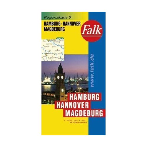Hamburg, Hannover, Magdeburg autótérkép - Falk 
