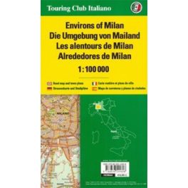 Milano és környéke térkép - TCI