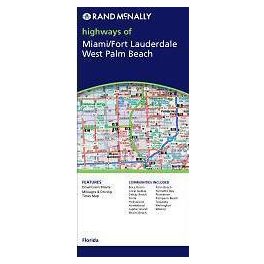   Miami, Fort Lauderdale, West Palm Beach, FL térkép - Rand McNally