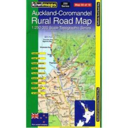 Auckland - Coromandel térkép - Kiwimaps 