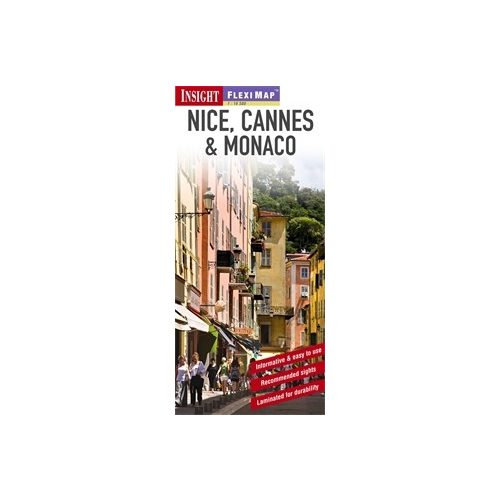 Nizza, Cannes és Monaco laminált térkép - Insight