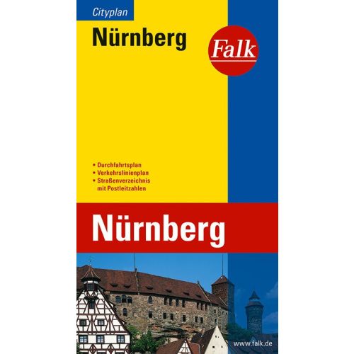 Nuremberg, city map - Falk