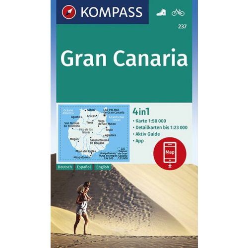 Gran Canaria, hiking map (WK 237) - Kompass