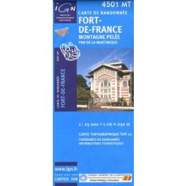   Fort-de-France / Montagne Pelée / Parc Naturel Régional de La Martinique - IGN 4501MT