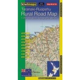 Taranaki - Ruahepu térkép - Kiwimaps 