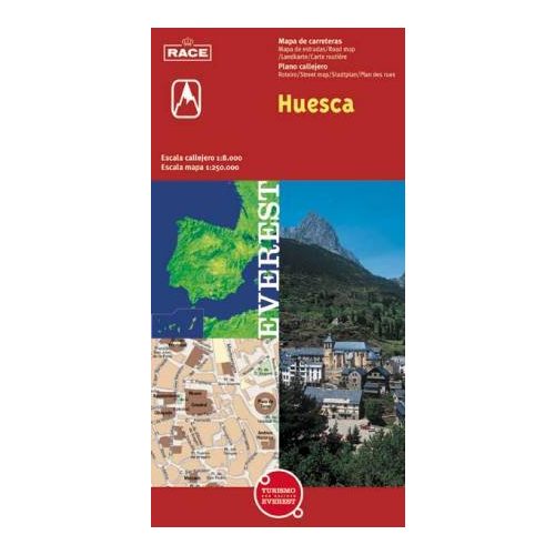 Huesca és környéke térkép - Everest