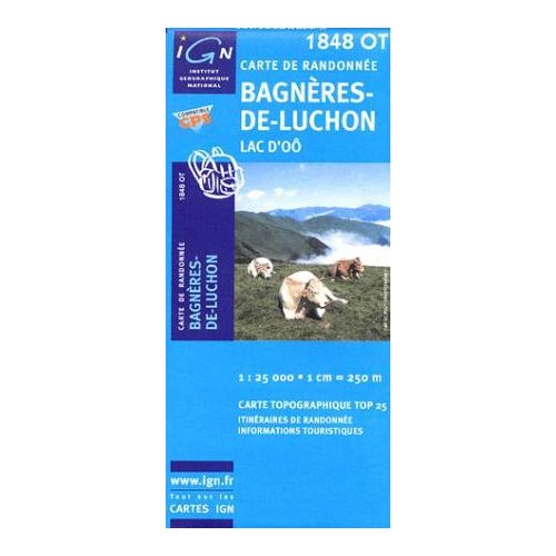 Bagnères-de-Luchon / Lac d'Oô - IGN 1848OT