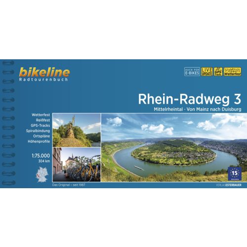 Rhine Cycling Route (Part 3), cycling atlas - Esterbauer
