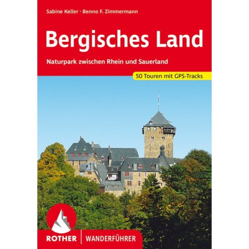 Bergisches Land, német nyelvű túrakalauz - Rother
