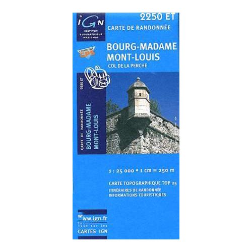 Bourg-Madame / Mont-Louis / Col de la Perche - IGN 2250ET