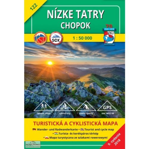 Low Tatra Mountains, Chopok (HM 122), hiking map - VKÚ