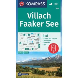 Villach, Faaker See turistatérkép (WK 062) - Kompass