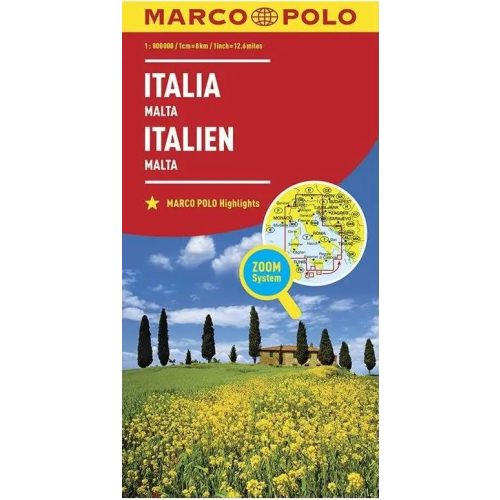 Italy, travel map - Marco Polo