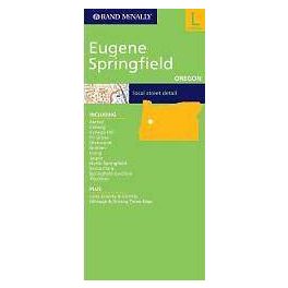 Eugene & Springfield, OR térkép - Rand McNally