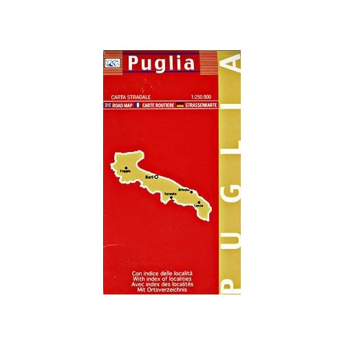 Puglia autótérkép - LAC