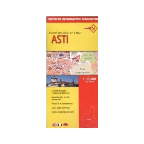 Asti, city map - De Agostini