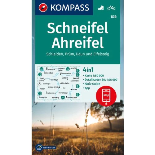 Schneifel & Ahreifel, hiking map (WK 836) - Kompass