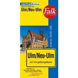 Ulm, city plan - Falk Stadtplan Extra