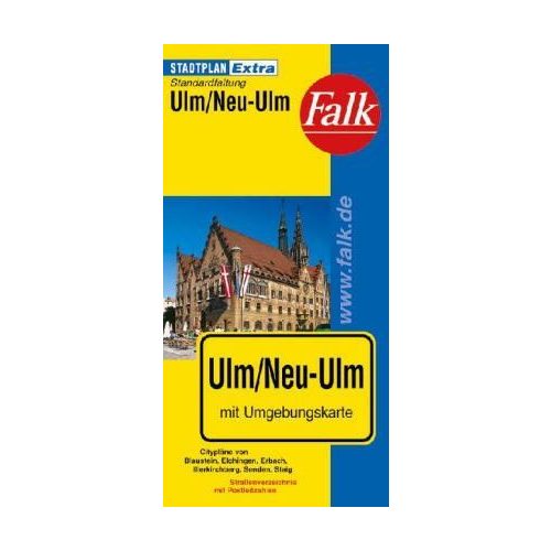 Ulm, city plan - Falk Stadtplan Extra