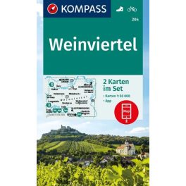Weinviertel turistatérkép szett (WK 204) - Kompass