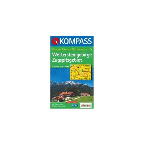 Wettersteingebirge & Zugspitzgebiet, hiking map (WK 5) - Kompass